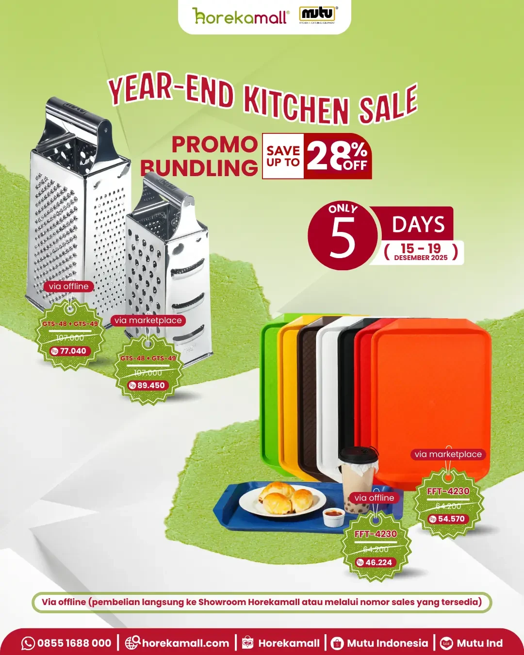 Year-End Kitchen Sale: Waktunya Upgrade Peralatan Dapur dengan Diskon Bundling Hingga 28%!