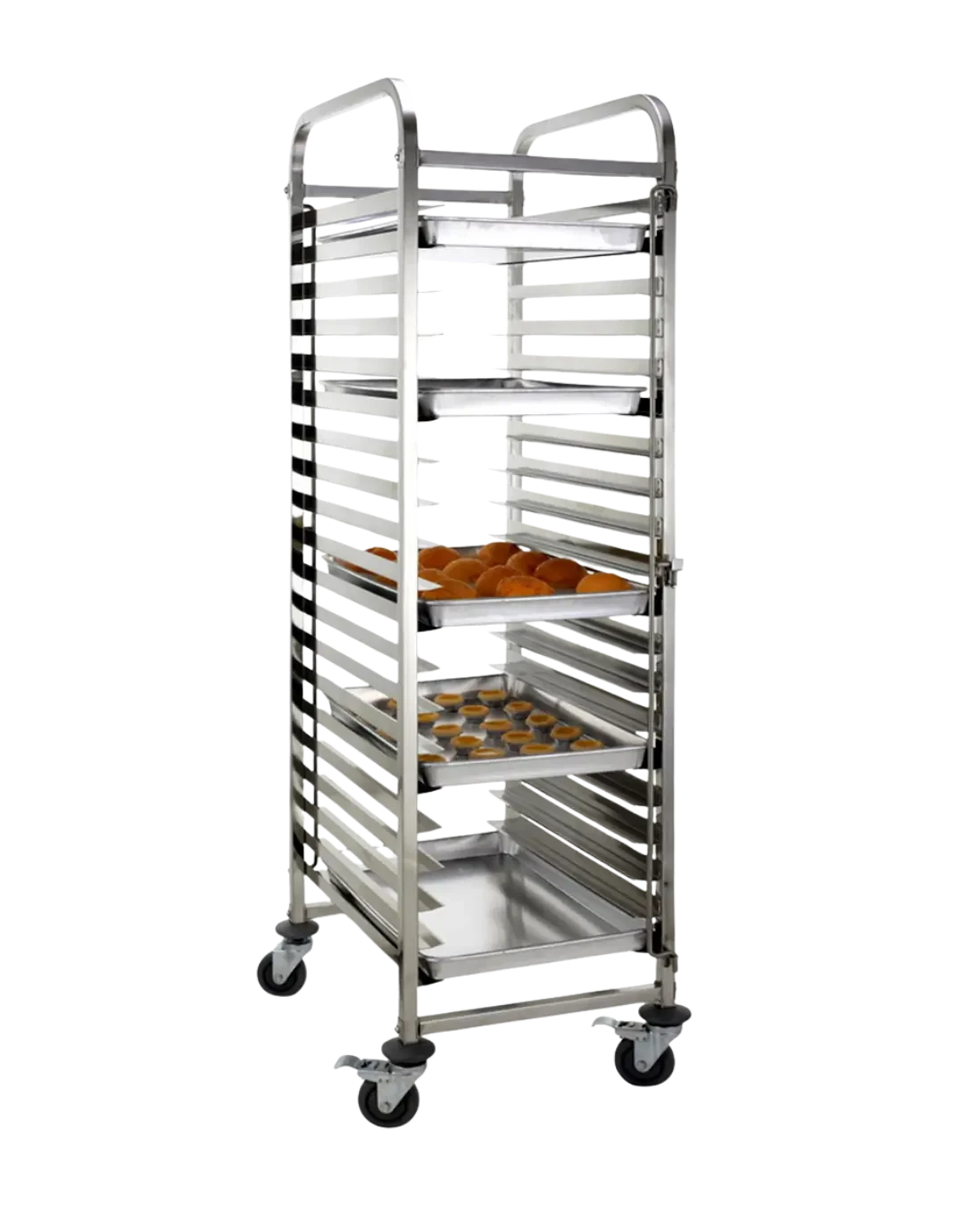 Bakery Pan Rack Trolley Rak Loyang Bakery Stainless Produksi Roti Kue | Mutu RTB-15