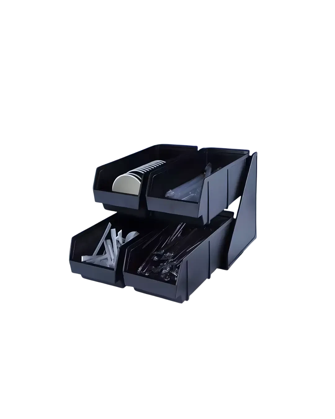Cutlery Holder Bar Organizer Peralatan Makan Higienis 4 Slot | Mutu CHB-4H - 3235