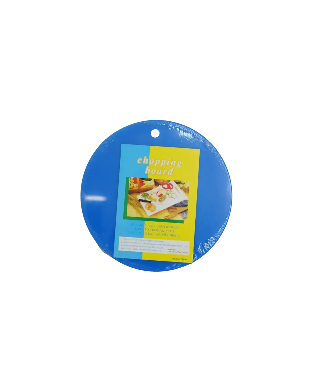 Cutting Board Bulat Biru D35cm Tebal 2cm Resto & Cafe | Mutu PCB-R3520BL