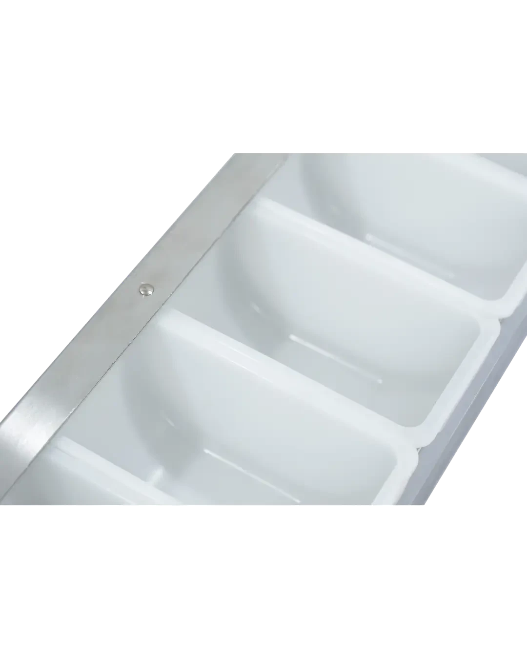 Food Container Stainless 6 Kompartemen Tutup Transparan Dapur Condiment Holder | Mutu CMH-6 - 4506