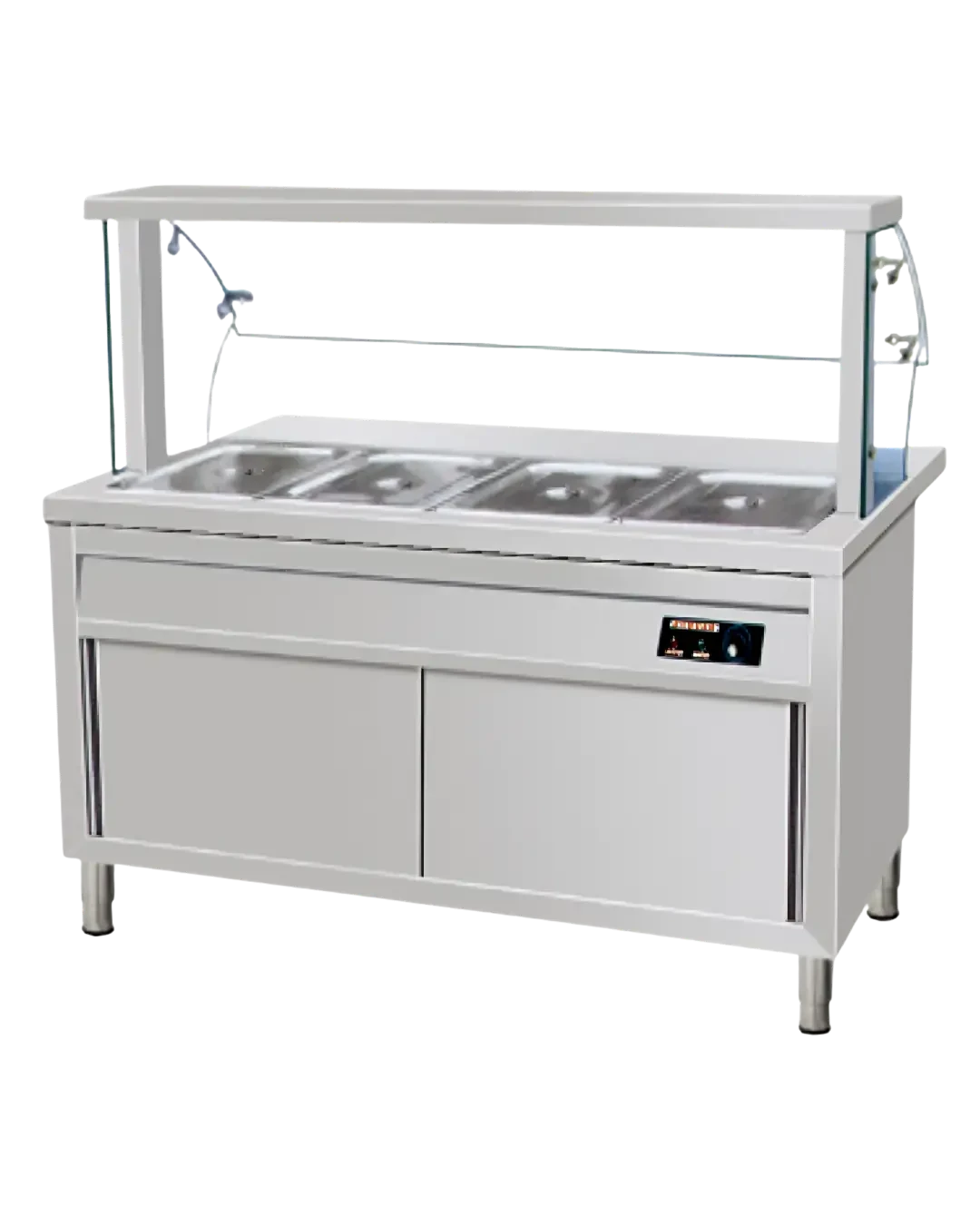 Food Display Warmer Kaca dengan Counter Buffet | Mutu FEW-114CBG