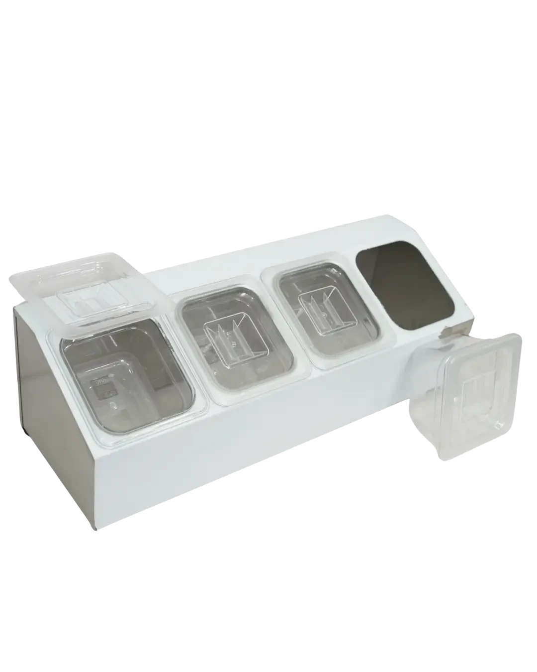 Food Prep Tray Stainless 4 Kompartemen Insert PC Counter Dapur | Mutu CMD-4PC