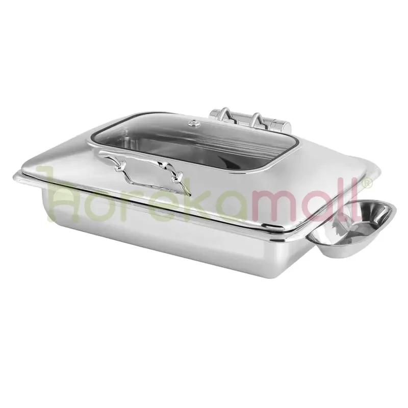 Full Size Hydraulic Chafing Dish Atau Tempat Prasmanan Optional GN 1/1 Food Pan 9 Ltr CHF-HB911