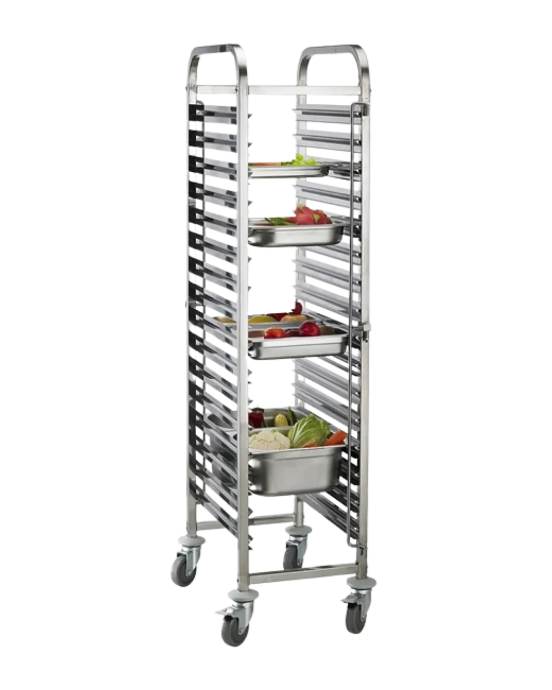 Gastronom Rak GN Pan Trolley Stainless Food Pan Catering Restoran | Mutu RTP-15 - 4910