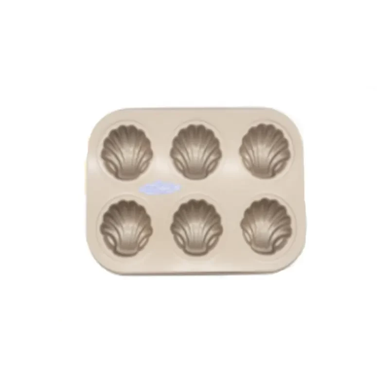 Loyang Donut 6 Polos Gold / Reguler Donut Cake Pan (6 Sides) Gold MCP-6SD