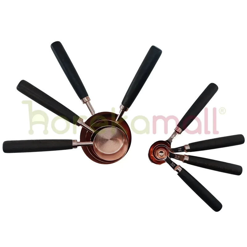 Measuring Cups and Spoons Set 8pcs Premium Rose Gold MSS-S8RG