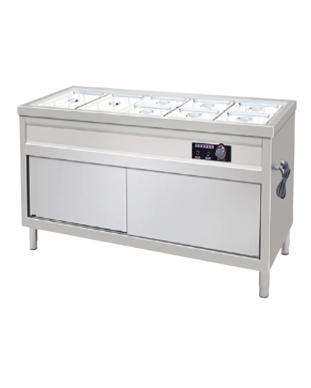 Meja Buffet Pemanas Makanan Stainless Dengan Counter | Mutu FEW-114CB