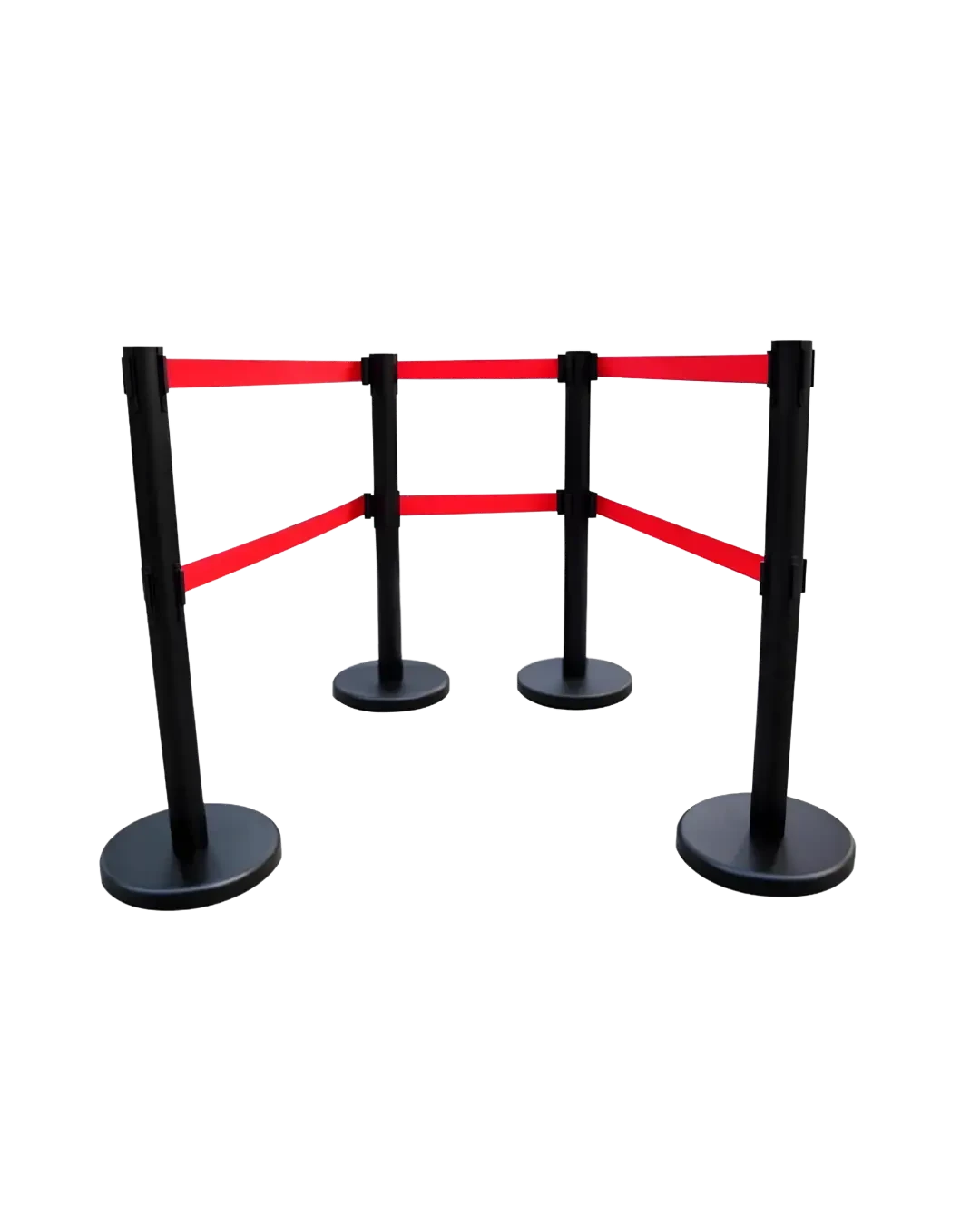 Queue Stand Stainless Black Tiang Antrian Pembatas Area Event Lobby | Mutu SQS-936AB - 3895