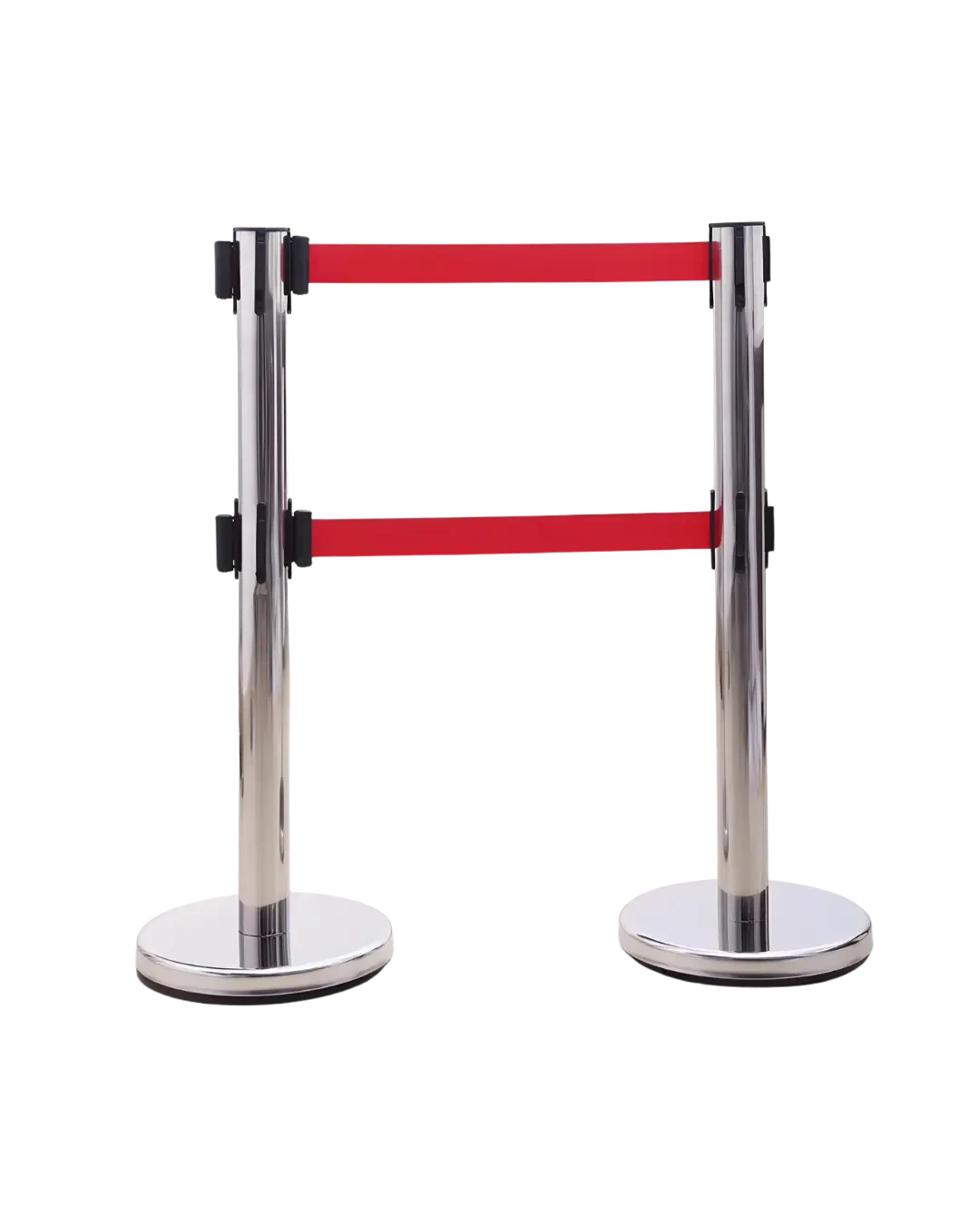 Queue Stand Stainless Silver Pembatas Jalur Antrian Bank Mall Bandara | Mutu SQS-936AS - 3898