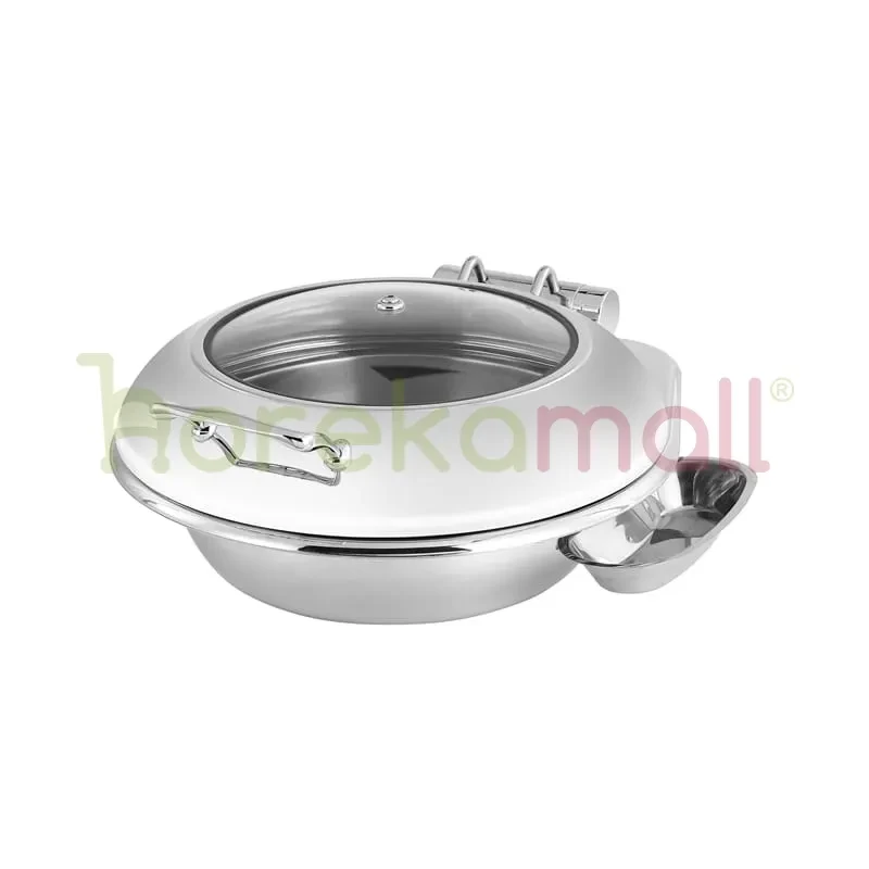 Round Hydraulic Chafing Dish / Tempat Prasmanan Hydraulic Optional 36 cm Food Pan 6 Ltr CHF-HB636