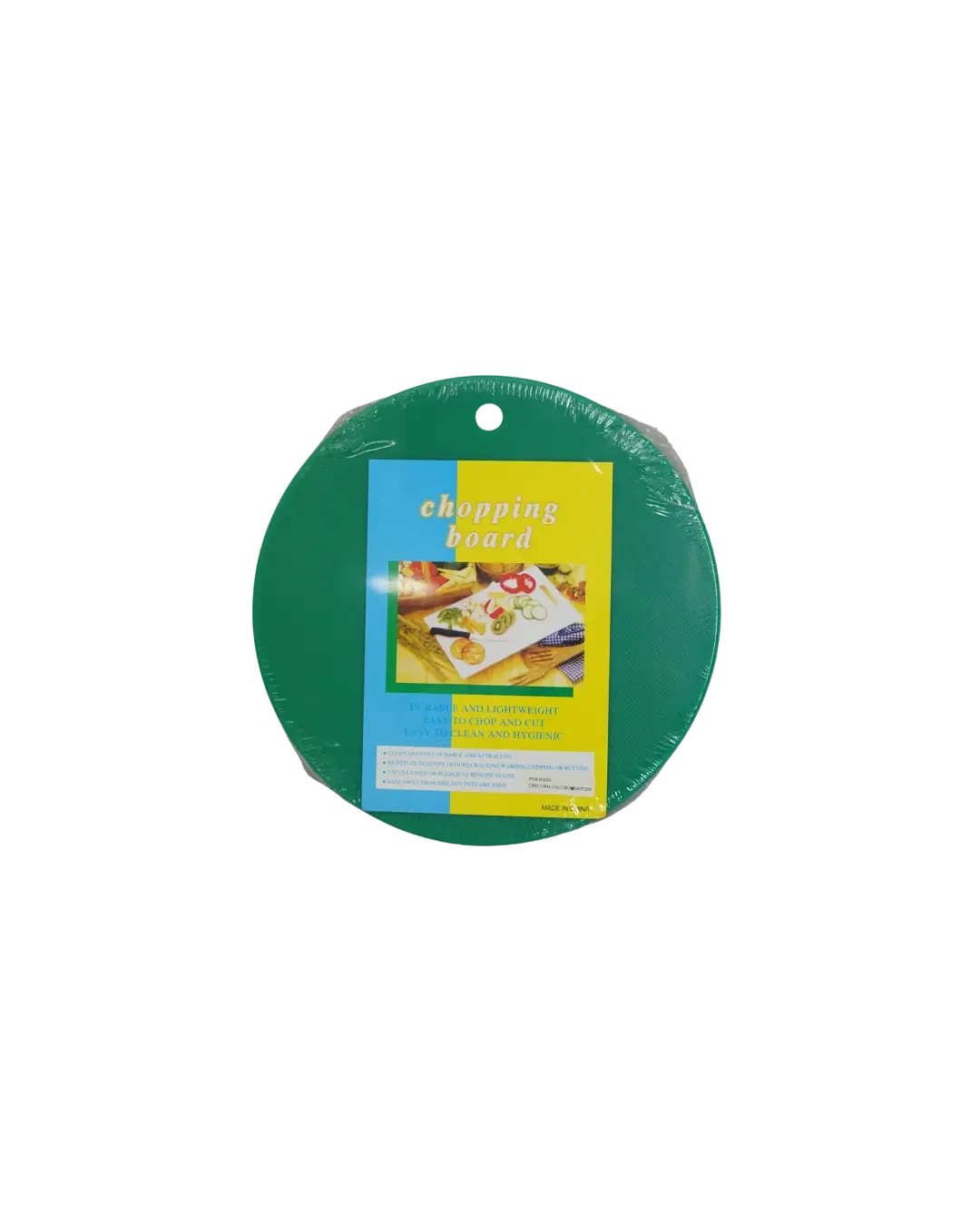 Talenan Plastik Bulat Hijau Persiapan Bahan Makanan D35cm 2cm | Mutu PCB-R3520GR