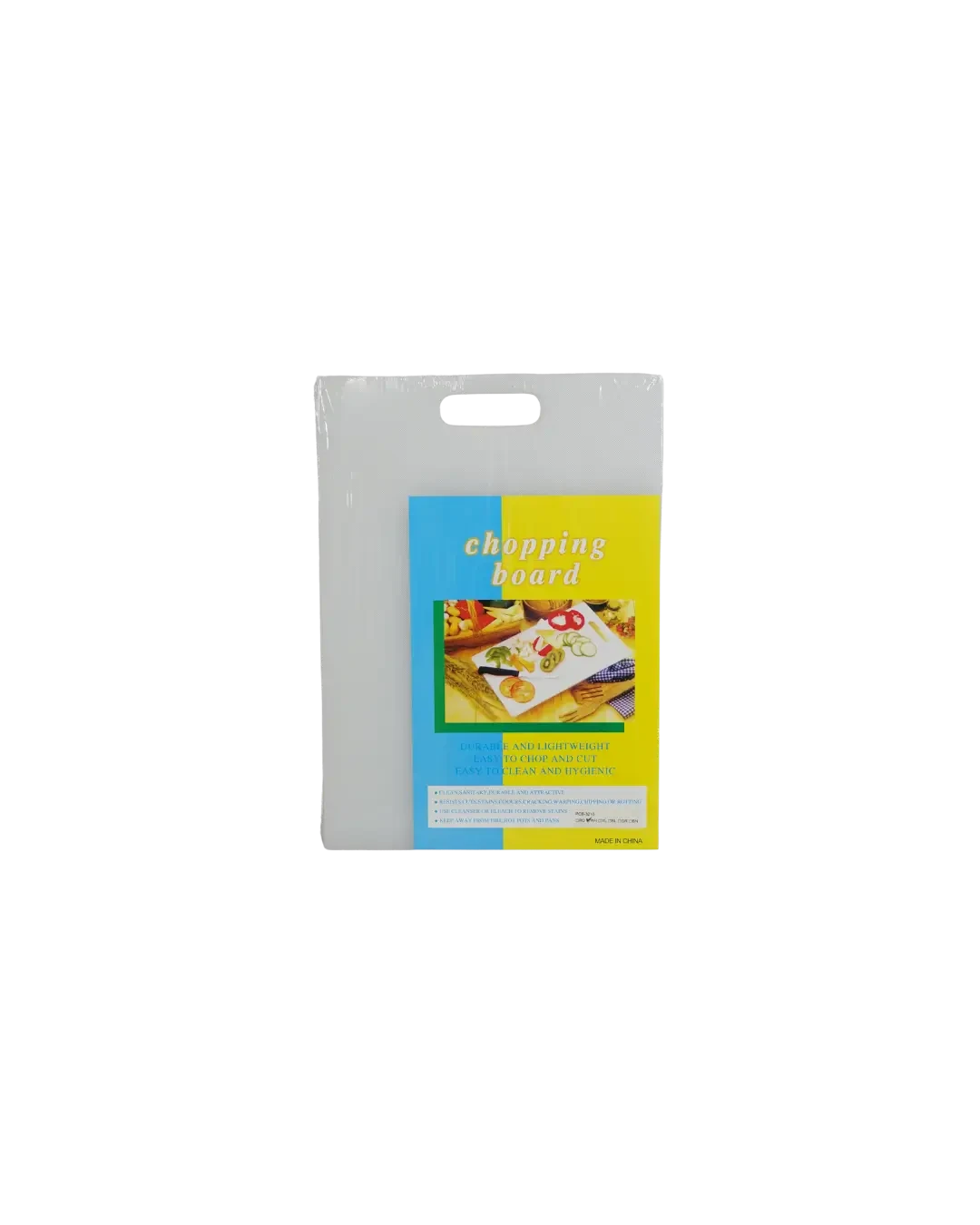 Talenan Plastik Putih 35x25cm 1cm Cutting Board Ringan untuk Dapur | Mutu PCB-3210WH - 3487