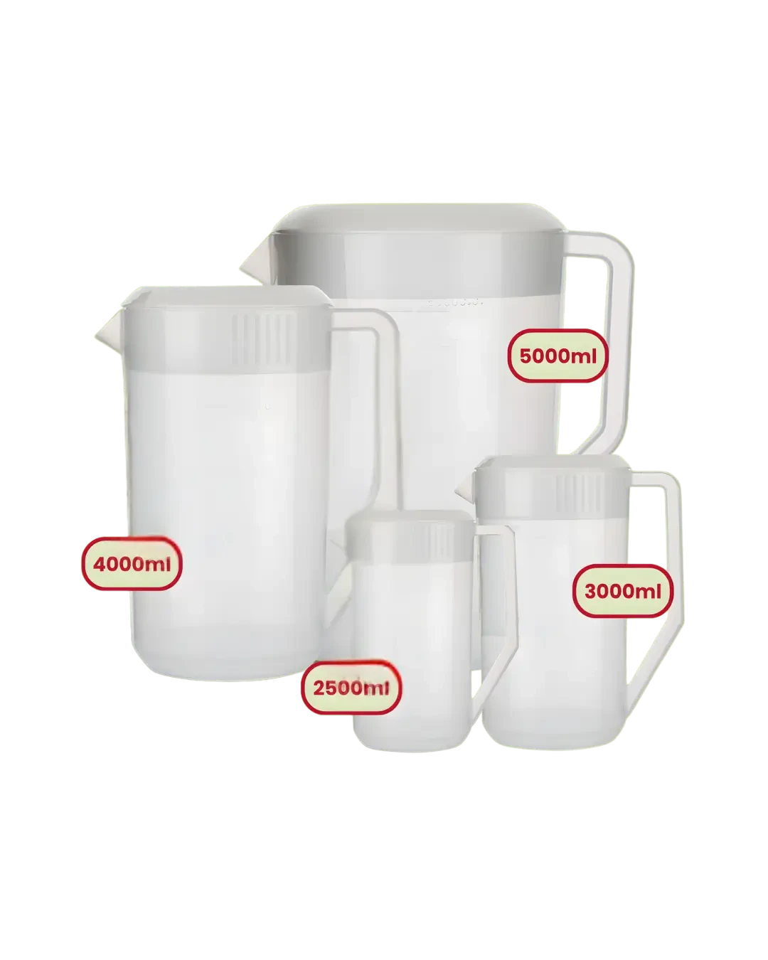 Teko Air Plastik Skala 3L Desain Transparan Praktis | Mutu PWK-3000ml