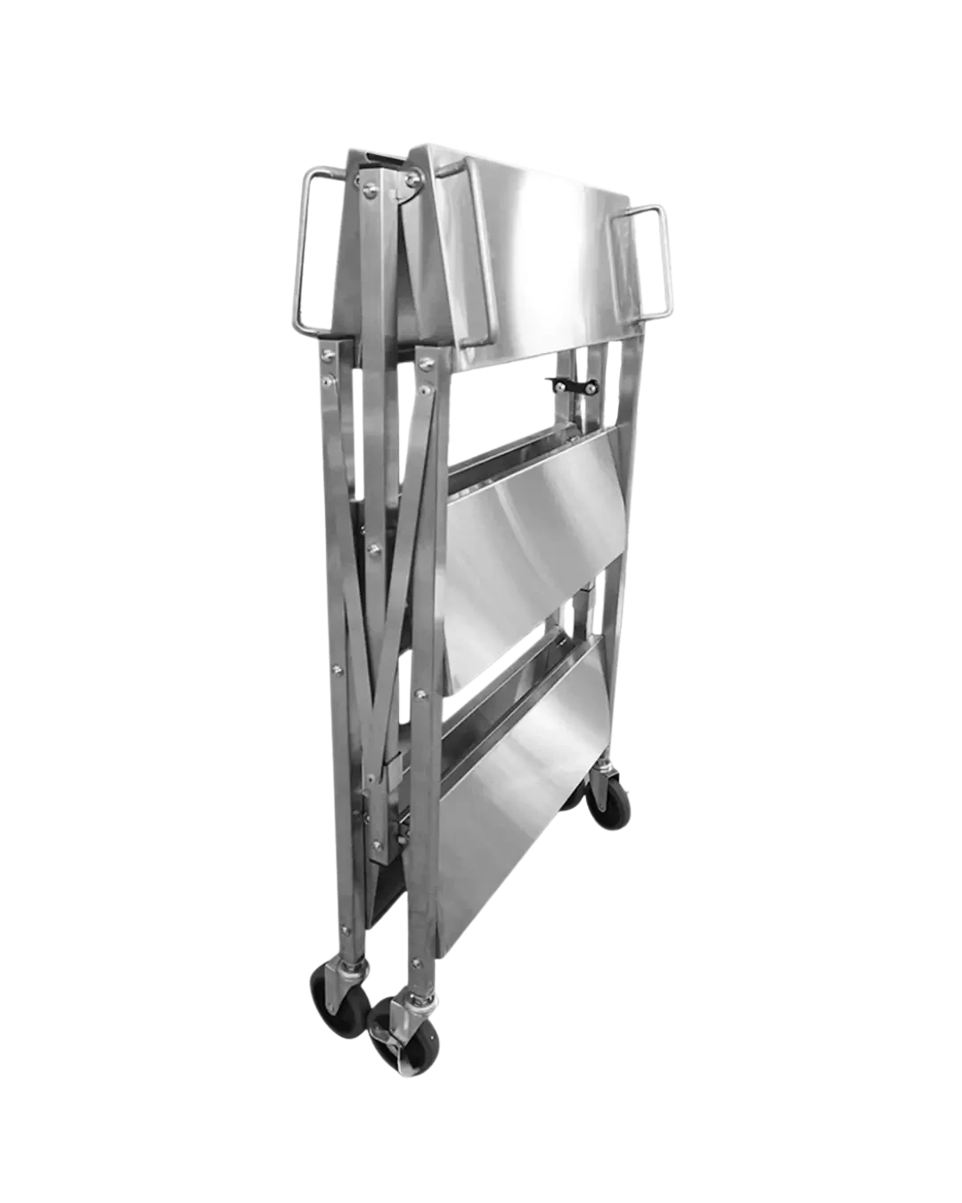 Troli Lipat Stainless Heavy Duty Gudang Restoran Hotel | Mutu FDT-3SS - 4849