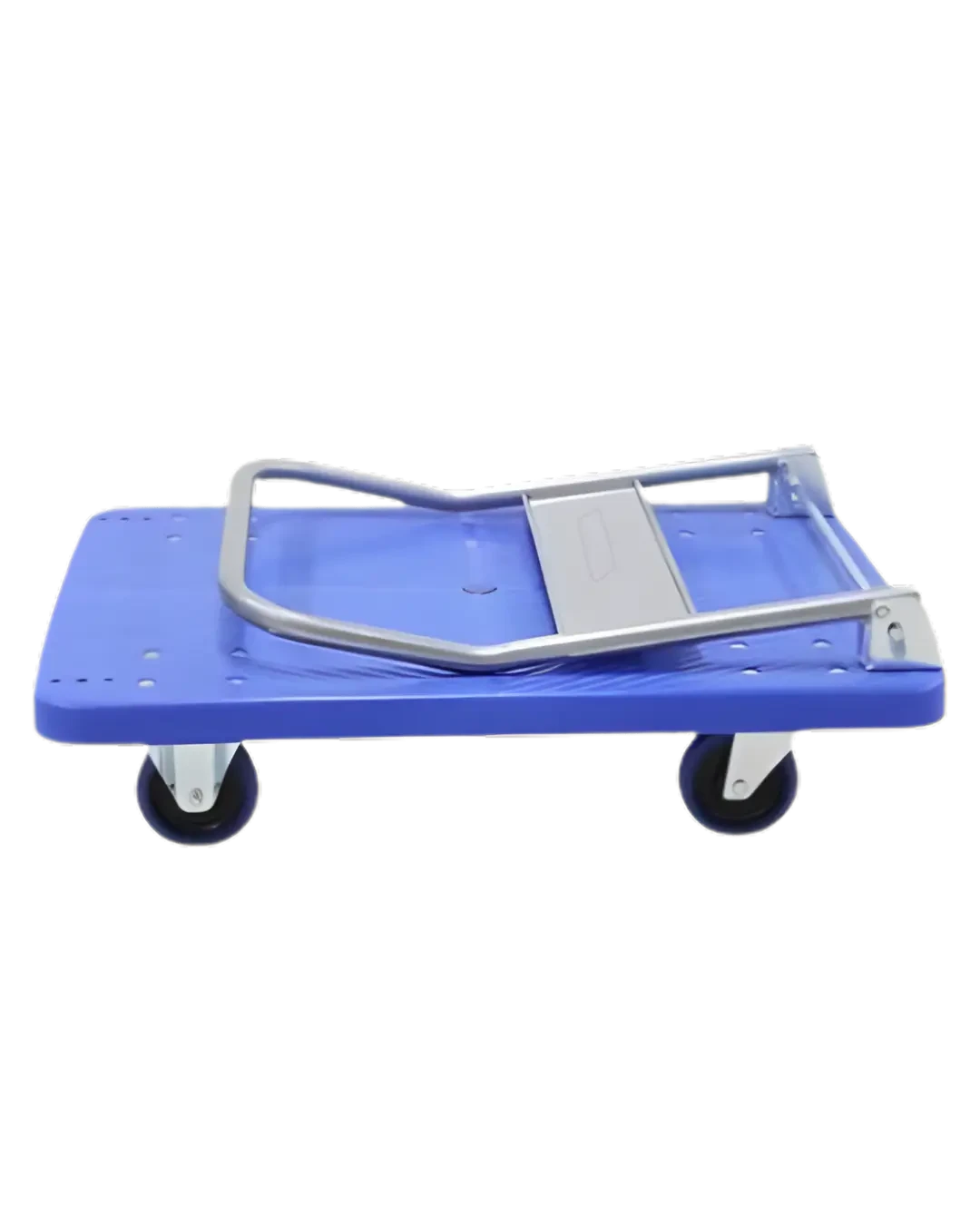 Troli Plastik Gudang Heavy Duty Biru Platform Trolley Warehouse | Mutu FPT-400B - 4195